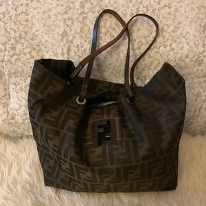 Vintage Fendi Monogram Shopper Tote